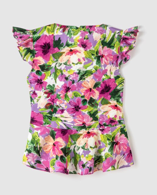 Blusa de mujer cruzada con botones