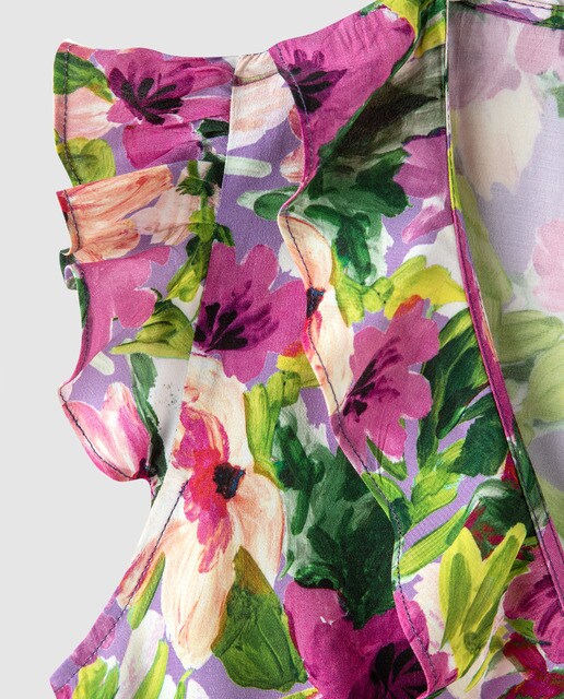 Blusa de mujer cruzada con botones