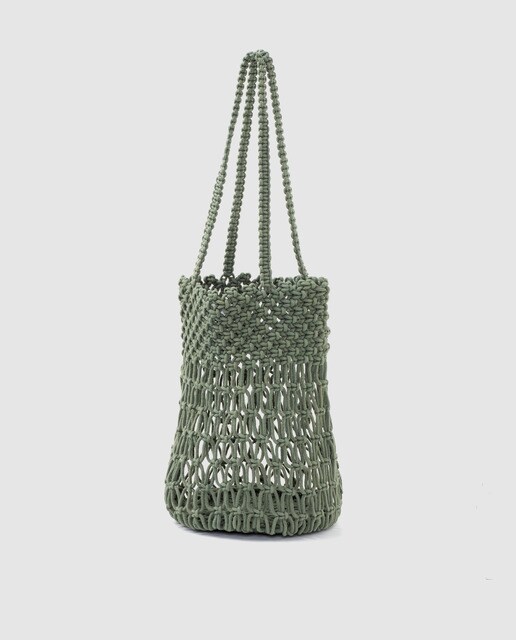 Bolsa Green Coast crochet kaki
