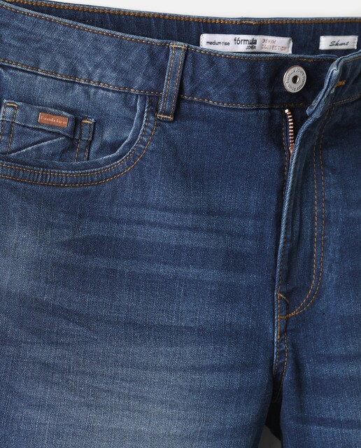 Short vaquero de mujer básico con bolsillos