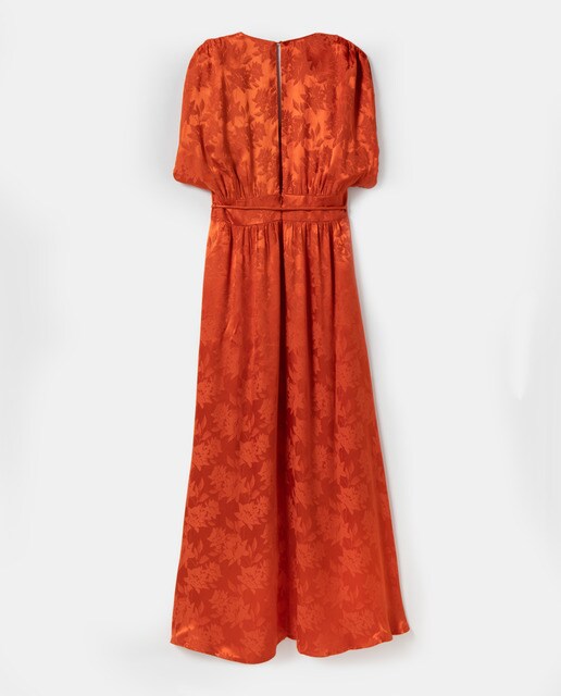 Vestido largo jacquard