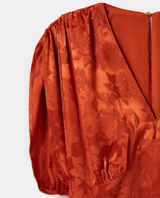 Vestido largo jacquard