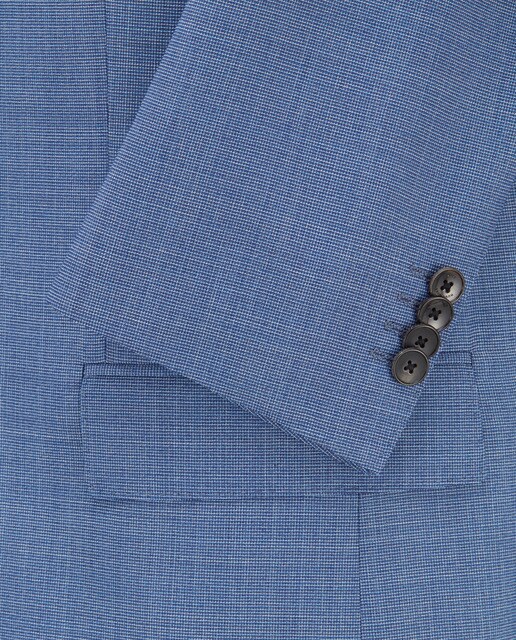 Traje de hombre slim microestampado turquesa