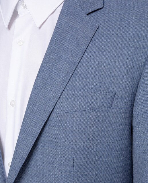 Traje de hombre slim microestampado turquesa