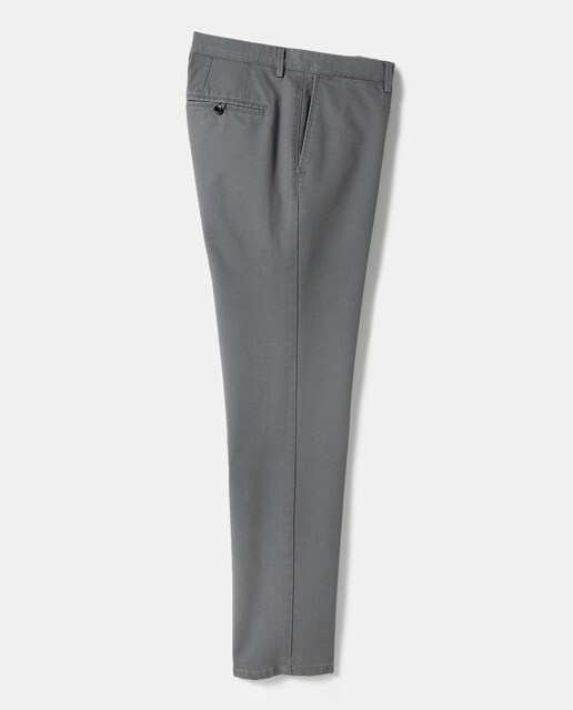 Calças chino de homem de corte slim cinzentas