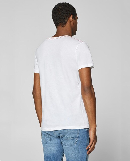 Camiseta de hombre Esprit blanca de manga corta