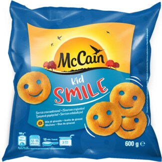 Mccain Batatas Kid Smile embalagem 600 g
