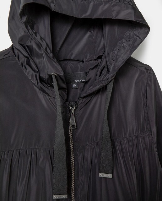 Parka ligera de mujer talla grande con capucha