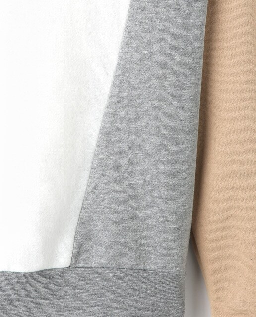 Sweatshirt com color block vertical