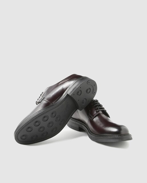 Zapatos de cordones de hombre Emidio Tucci en piel de color negro