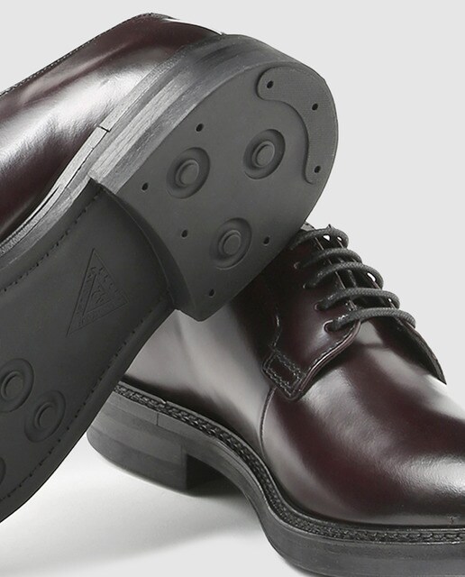 Zapatos de cordones de hombre Emidio Tucci en piel de color negro