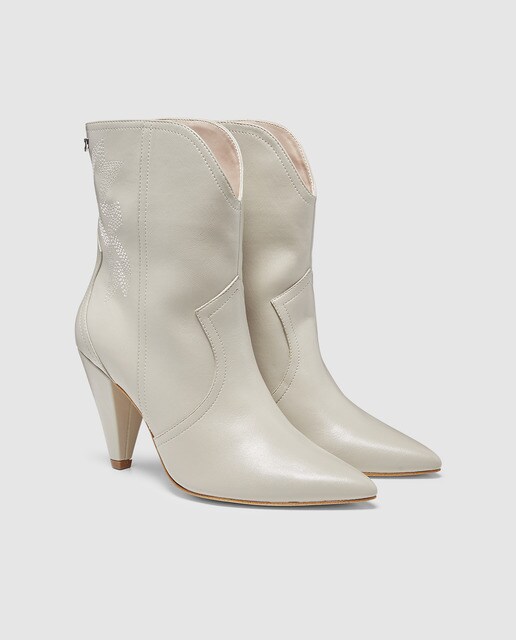 Botas de mujer Gioseppo de color blanco tipo cowboy