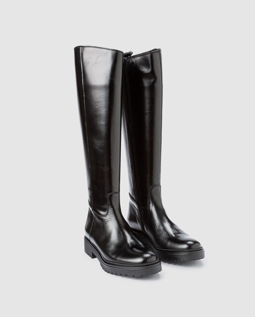 Botas de mulher Luis Gonzalo de pele em preto