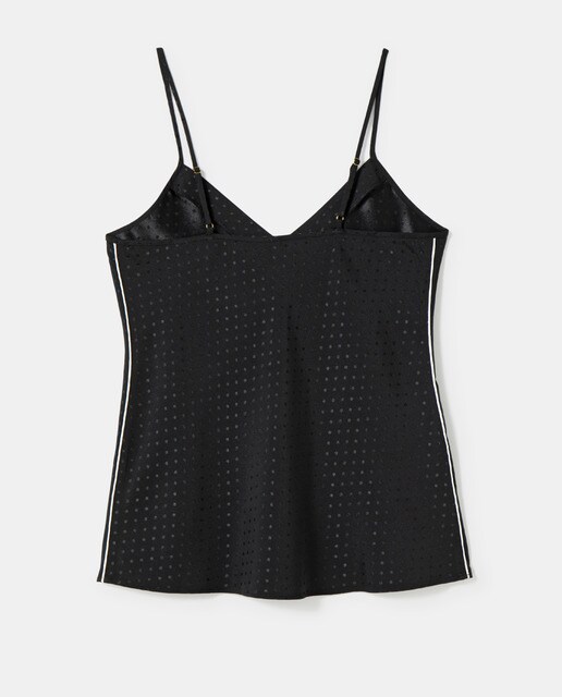Top lencero estampado lunares