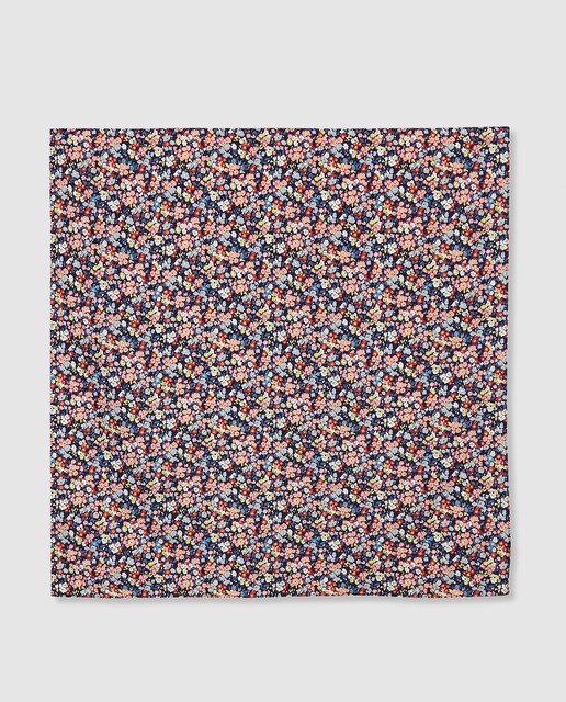 Bandana azul marino el Corte Inglés con estampado floral