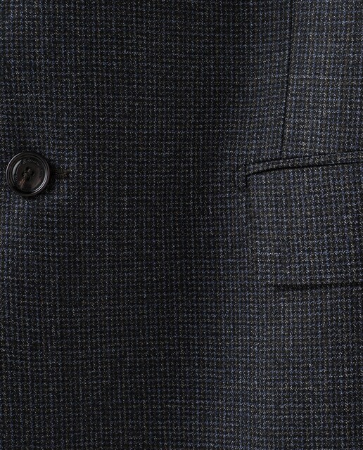 Americana de hombre regular pata de gallo azul