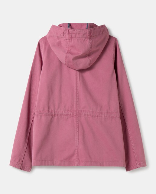 Parka curta de mulher com capuz