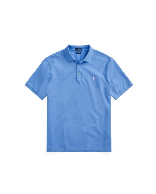 Pólo regular fit azul tamanhos grandes