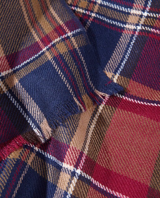 Bufanda de hombre multicolor estampado cuadros