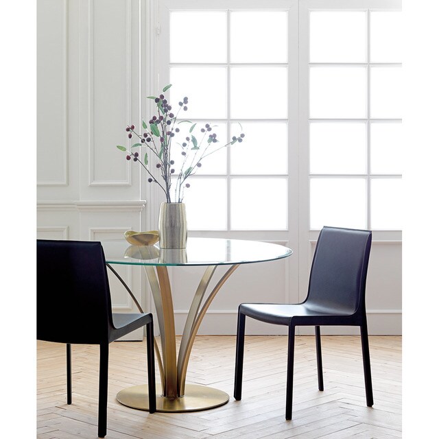 Mesa de comedor de cristal redonda Florida El Corte Inglés