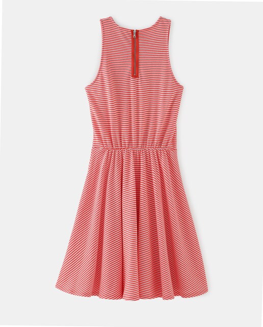 Vestido curto às riscas