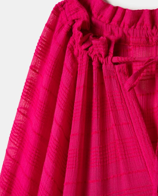 Vestido midi con manga francesa