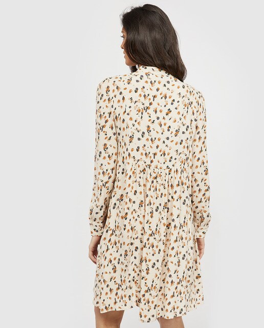 Vestido estampado curto