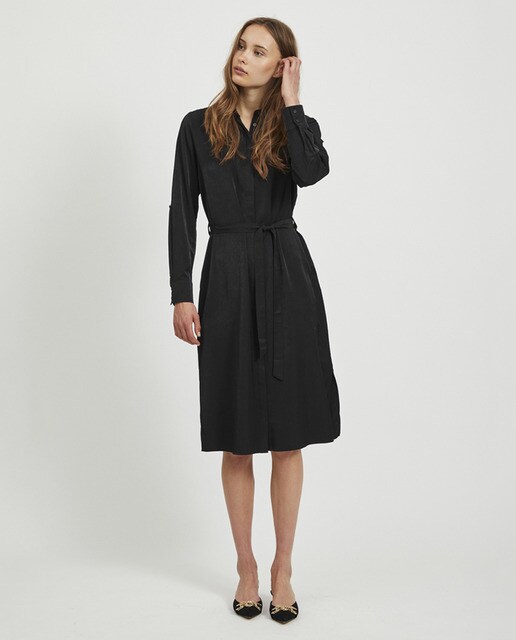 Vestido camiseiro midi