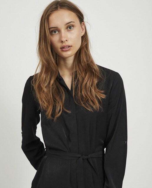 Vestido camiseiro midi