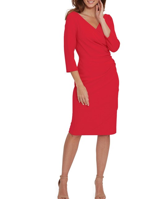 Vestido Gina Bacconi crepe