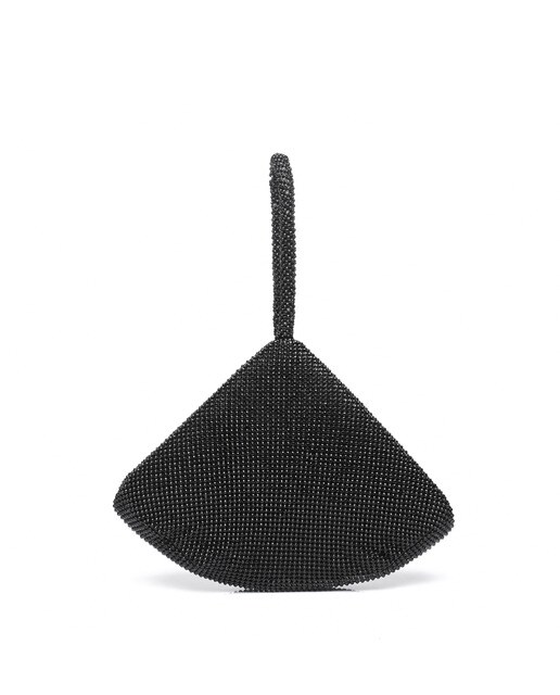 Bolso de mano de fiesta Abbacino en negro con material fantasía