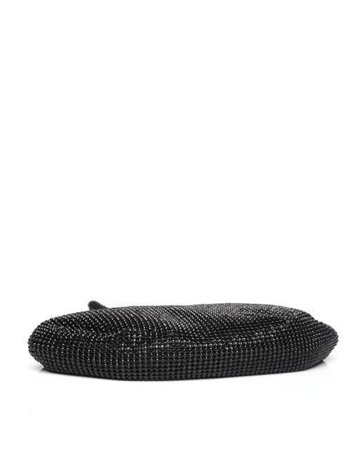 Bolso de mano de fiesta Abbacino en negro con material fantasía