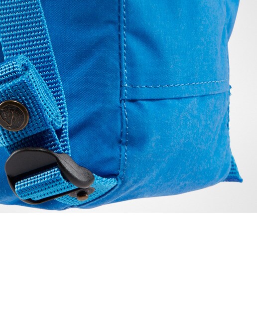 Mochila unissexo Kanken Mini de vinil camel com logótipo reflector