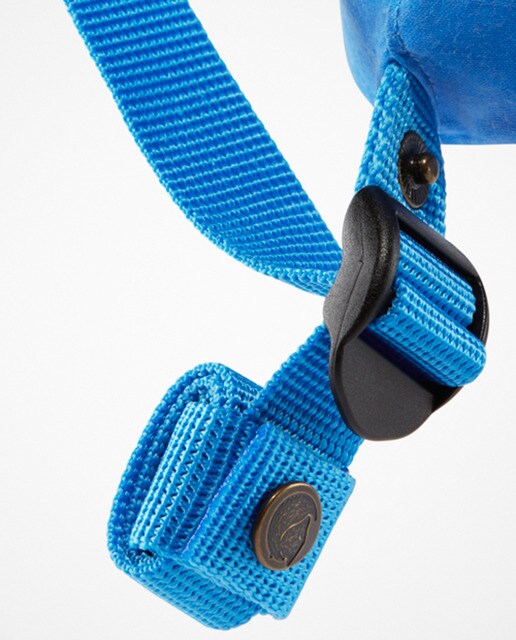 Mochila unissexo Kanken Mini de vinil camel com logótipo reflector
