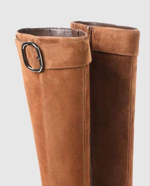 Botas de mujer Gloria Ortiz de piel en color marrón