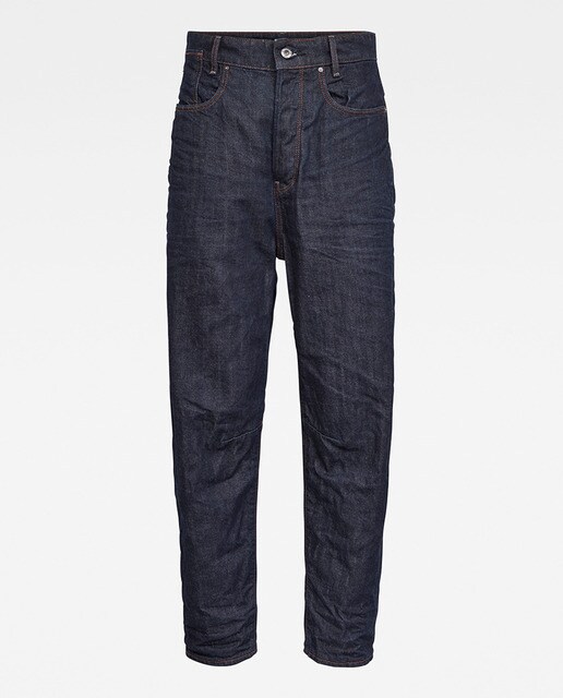 Jeans C-Staq 3D C Boyfriend de cintura subida azuis