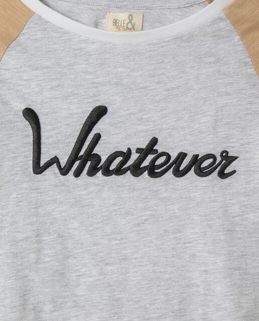 T-shirt bicolor ''Whatever''