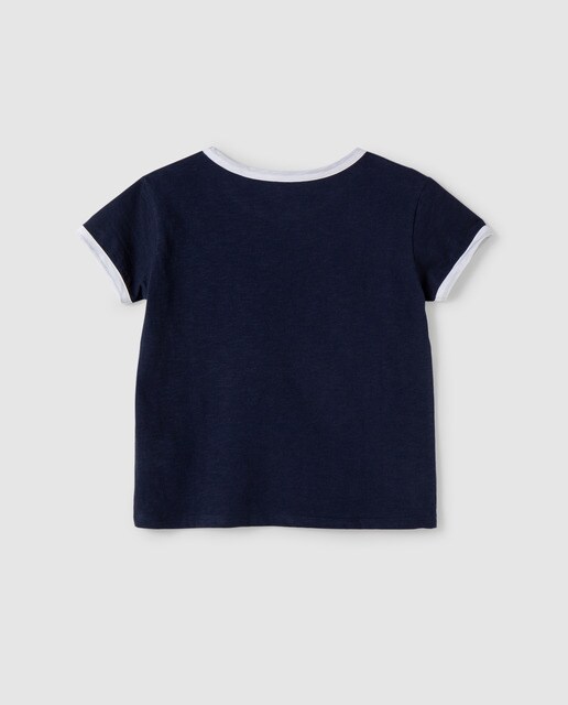 T-shirt azul-marinho com estampado da Nasa