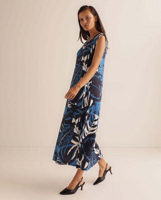 Vestido com estampado abstracto