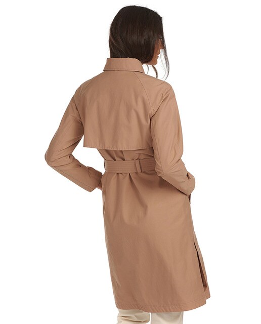 Gabardina de nylon de mujer con forro estampado