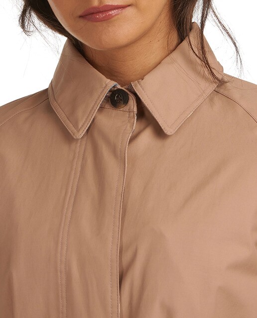 Gabardina de nylon de mujer con forro estampado