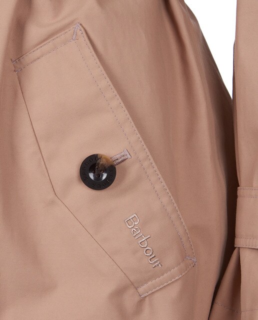Gabardina de nylon de mujer con forro estampado