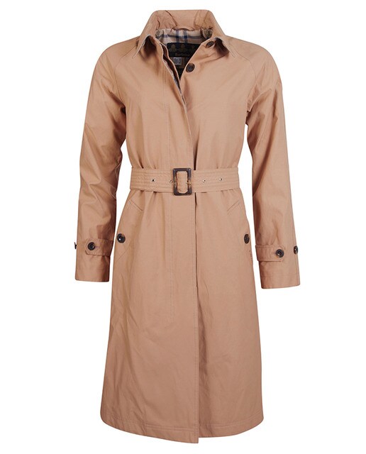 Gabardina de nylon de mujer con forro estampado