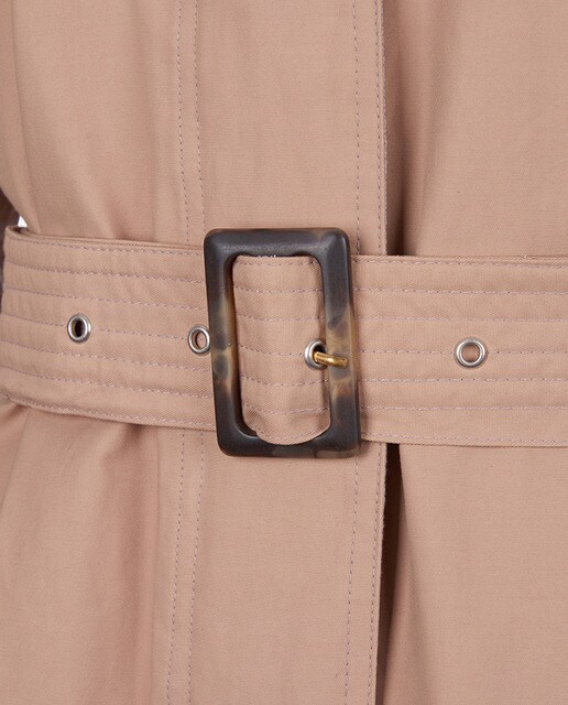 Gabardina de nylon de mujer con forro estampado