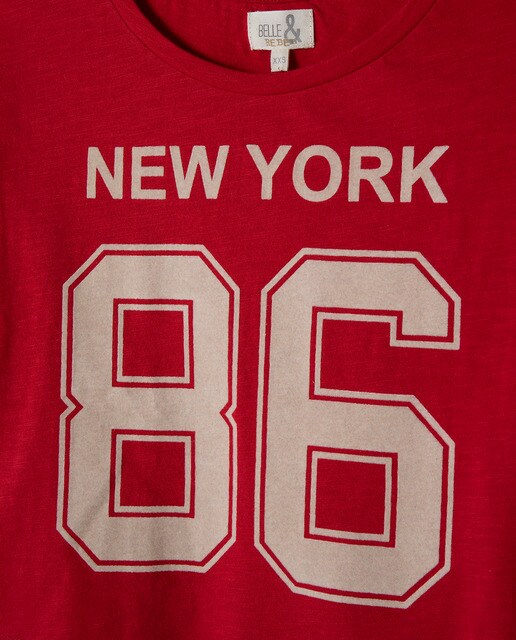 T-shirt vermelha ''New York''