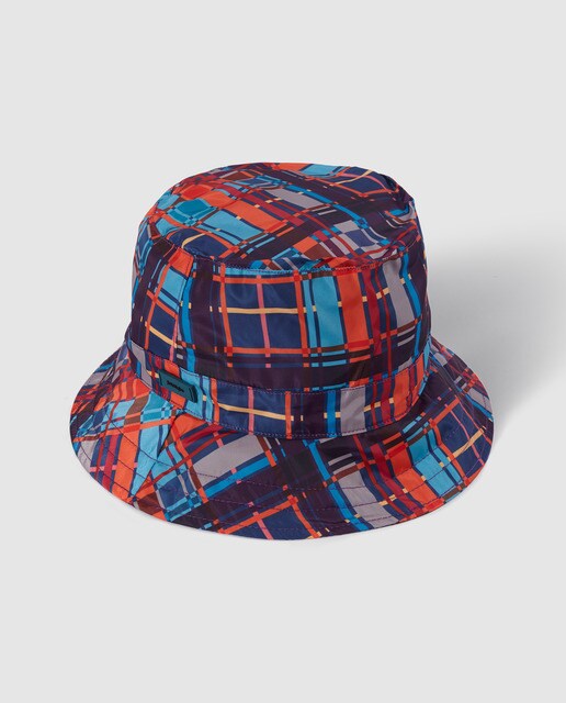 Gorro de lluvia de mujer Jo & Mr. Joe con estampado de cuadros multicolor