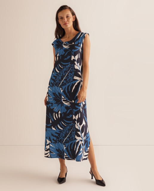 Vestido com estampado abstracto