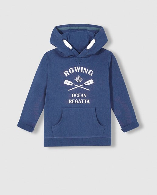 sweatshirt com capuz rapaz