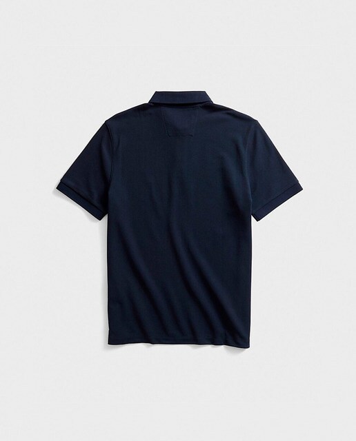 Polo piqué de hombre Nautica azul de manga corta