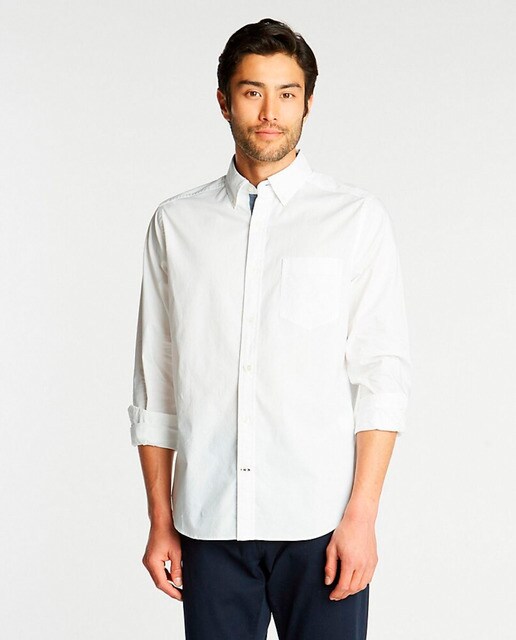 Camisa de hombre Nautica classic lisa blanca